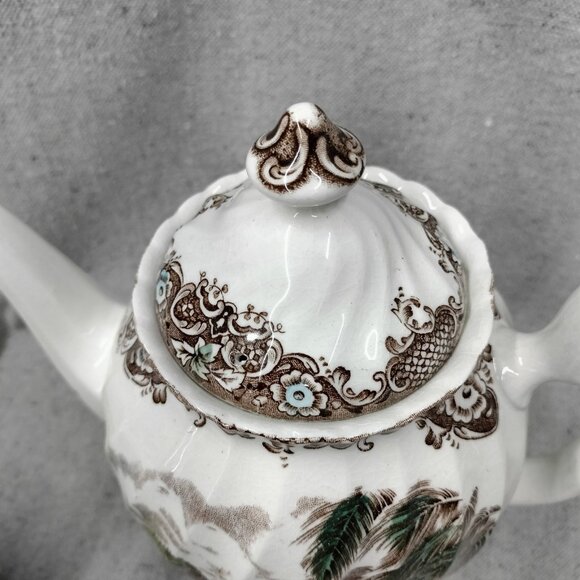 VTG Johnson Brothers Heritage Hall Coffee Pot Creamer French Provincial 4411 - Picture 7 of 12